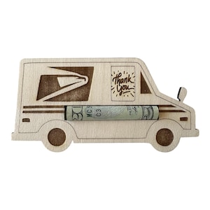 USPS Thank You Card: Wooden Mail Carrier Appreciation Gift
