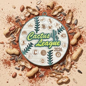 Arizona Spring Training Baseball Ornament: Cactus League MLB Fan Gift