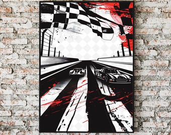Green Formula 1 Racing Wall Art Print: Modern Motorsport Decor (Digital Download)