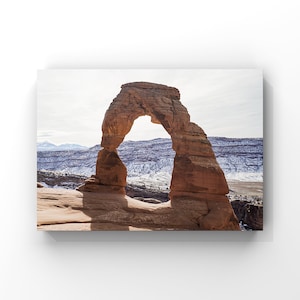 Impression numérique, art mural, photographie, Utah, Arches National Park, décoration en bois, idée cadeau