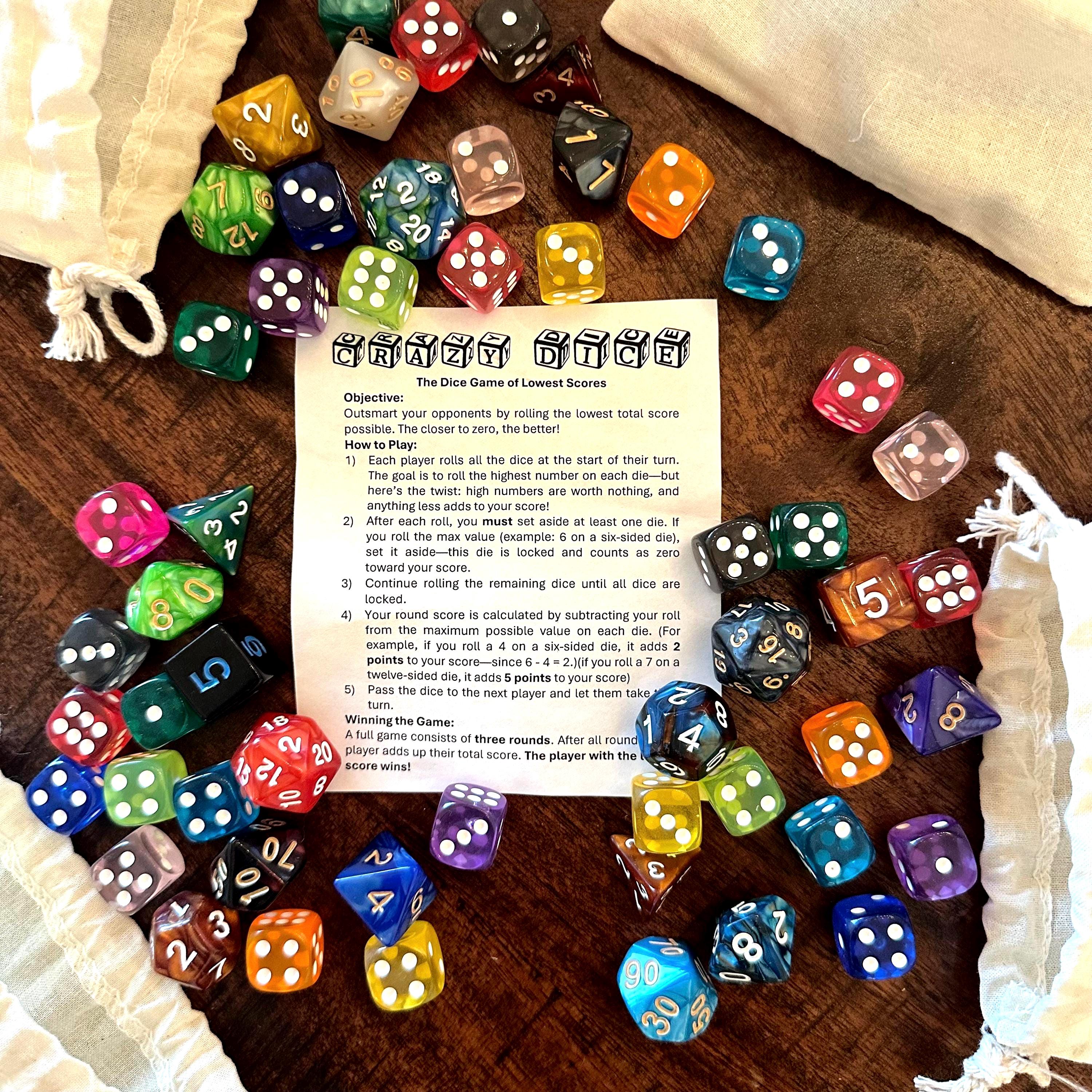 CRAZY DICE! Tabletop Game: Fun Brewery Party Challenge - Etsy