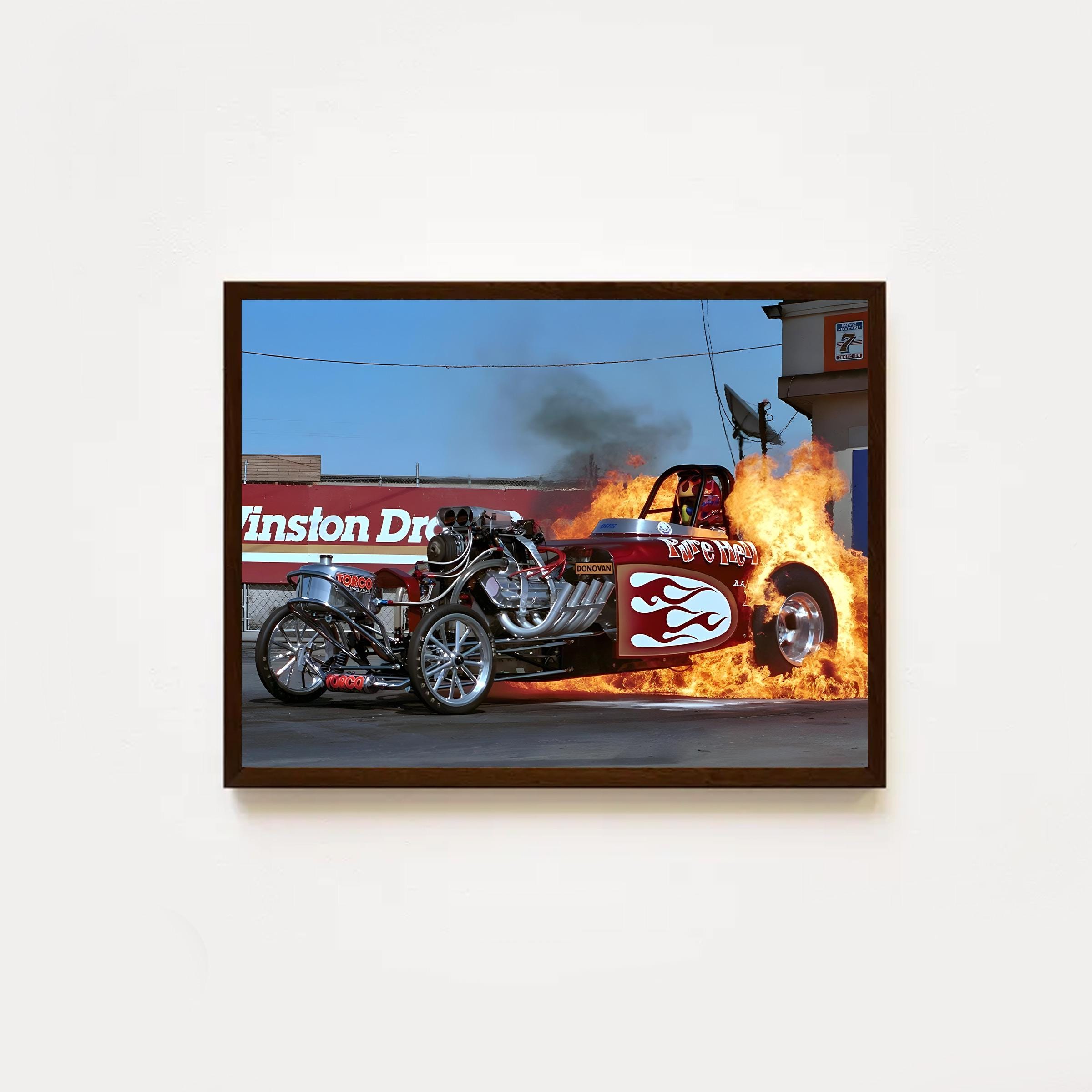 Vintage Drag Racing Posters - Etsy Canada