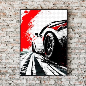 Formula 1 Racing Wall Art Print: Motorsport Gift (Digital Download)