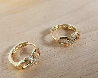 Gold Plated 10mm Hoop Earrings