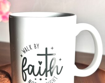 Faith Coffee Mug: Christian Gift, 11oz Ceramic Cup