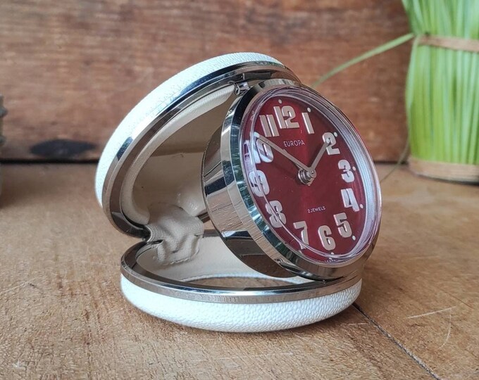 Vintage Europa Travel Alarm Clock Made in Germany Etsy