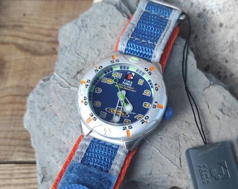 Vintage Time Force 9302 Reloj de cuarzo para hombre Surf Diseno italiano 10ATM 330FT resistente al agua Etsy Espana