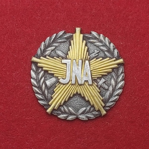 Vintage JNA Yugoslav People&#39;s Army plaque for recognition and gratitude for work in the Army service