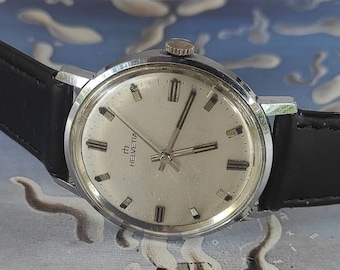 Reloj vintage Helvetia para hombre, fabricado en Suiza, calibre 878 / ETA 2500