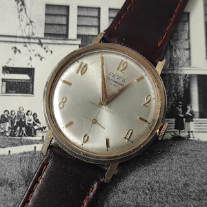 Vintage Fero Feldmann 17 jewells Swiss made men&#39;s watch cal EB 1197N