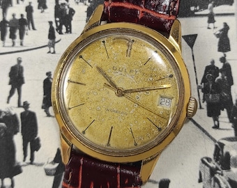 Vintage Dulfi 17 Rubis Swiss made men's watch cal FHF 72-4