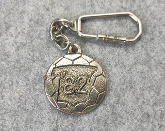 Vintage Espana '82 World Cup keychain - World football championship Spain 1982 keyring