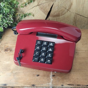 Vintage FeTAp 881 Tastentelefon mit Display und Taste in Deutschland hergestellt