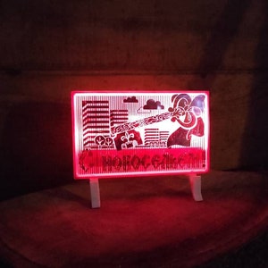 Vintage Russian Happy Housewarming Backlit Display