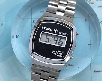Vintage Excel Quartz digital watch