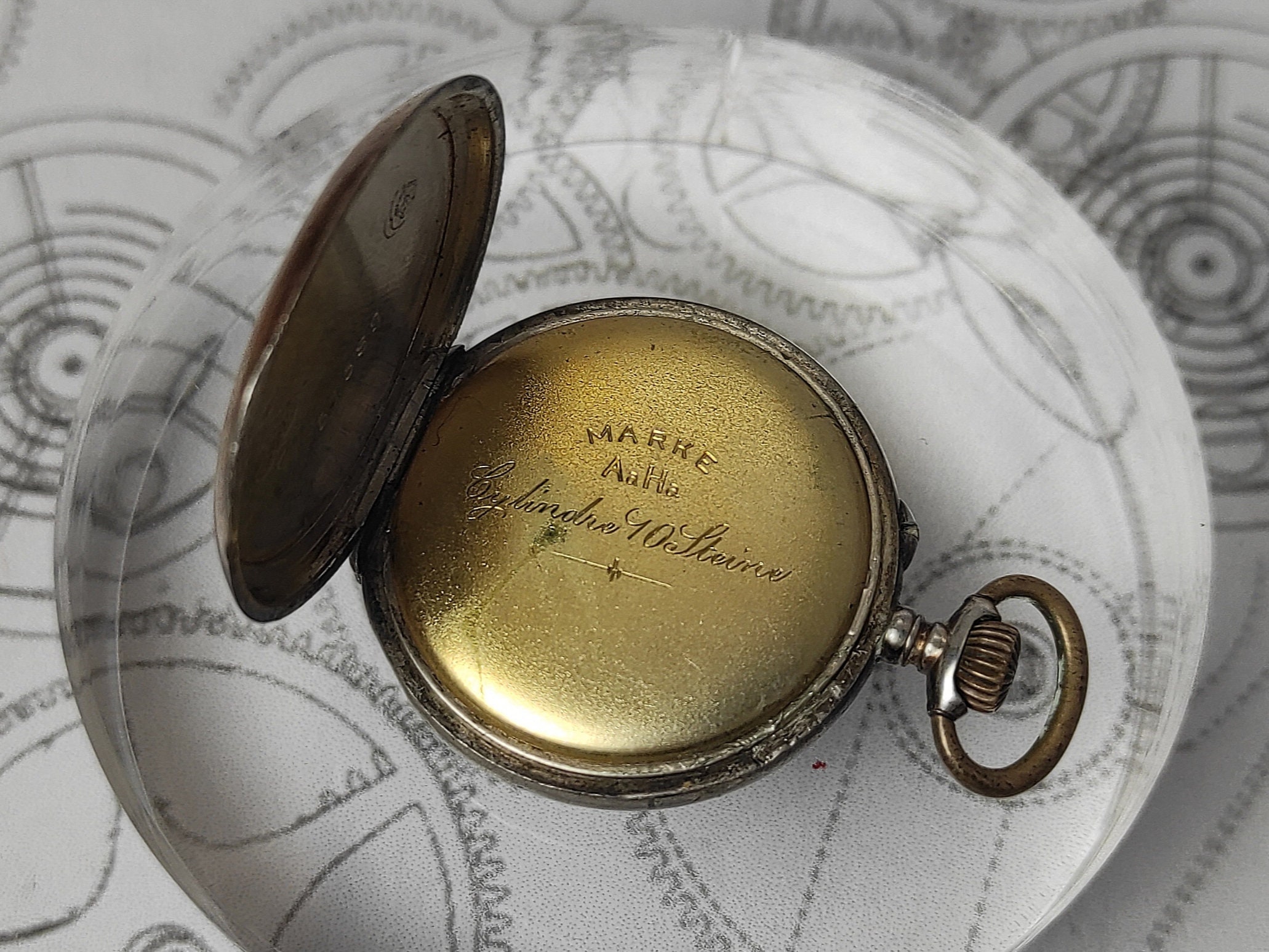 Vintage 800 Silver Ladies Pocket Watch - Not Working, for Vintage 800 Silver Ladies Pocket Watch - Not Working, for
