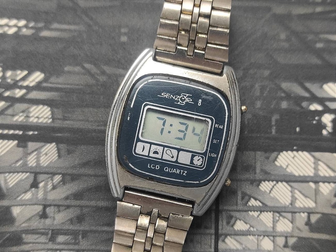 Vintage MBO LCD Quartz Watch Senzor 8 - Model 3727BH - Etsy