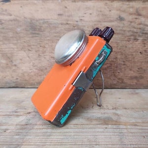 Rare Vintage Croatia Torch Flashlight with external power connectors