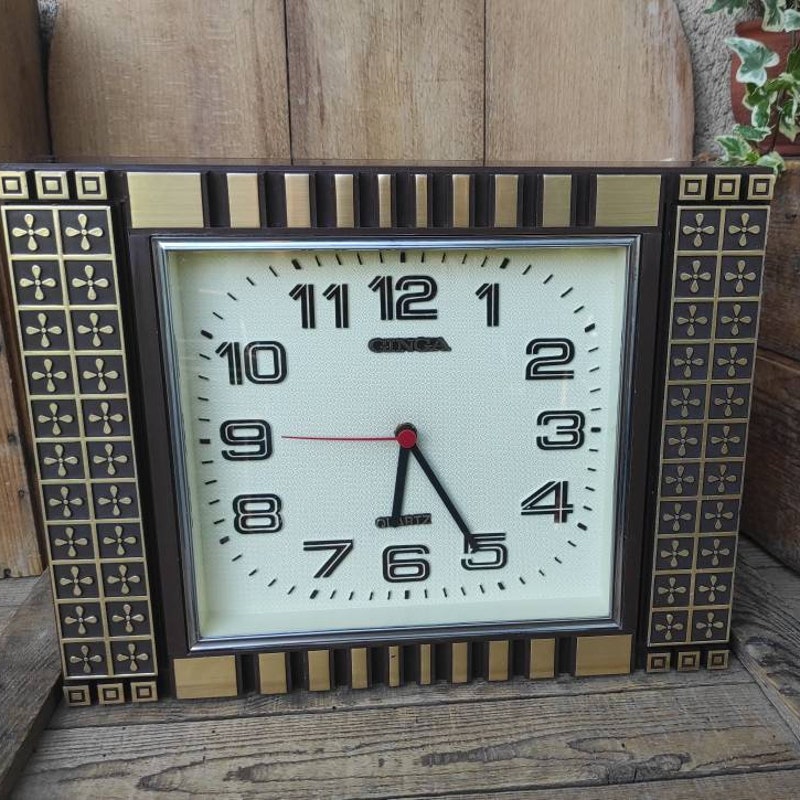 Retro Rectangular Clock - Etsy