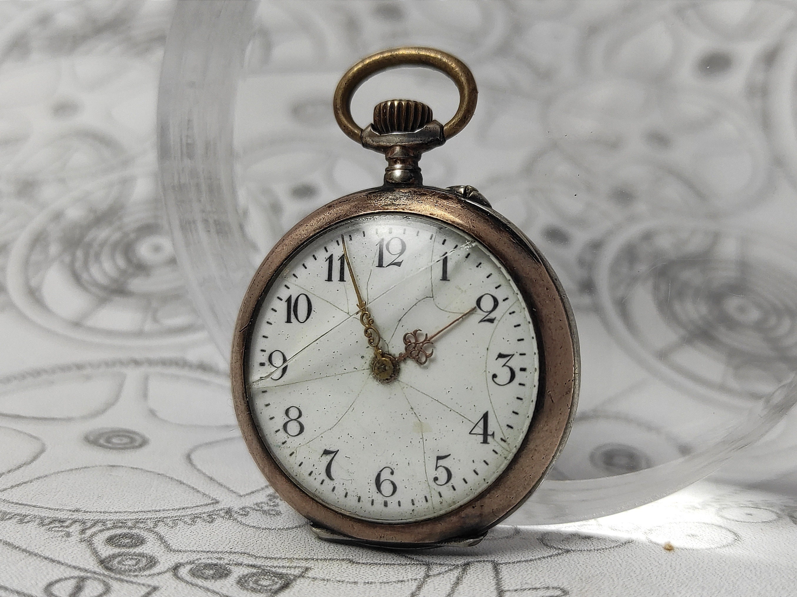 Vintage 800 Silver Ladies Pocket Watch - Not Working, for Vintage 800 Silver Ladies Pocket Watch - Not Working, for