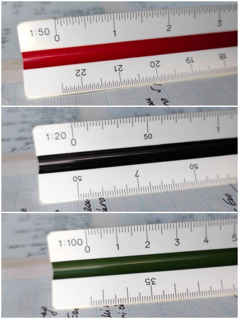 Faber Castell Germany Triangular Mechanical Drafting Ruler Fractions. –  Olde Kitchen & Home