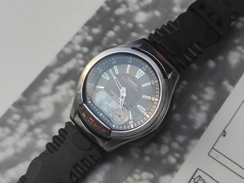 Vintage Casio Illuminator 3793 AQ-180W Analog Digital | Etsy Australia