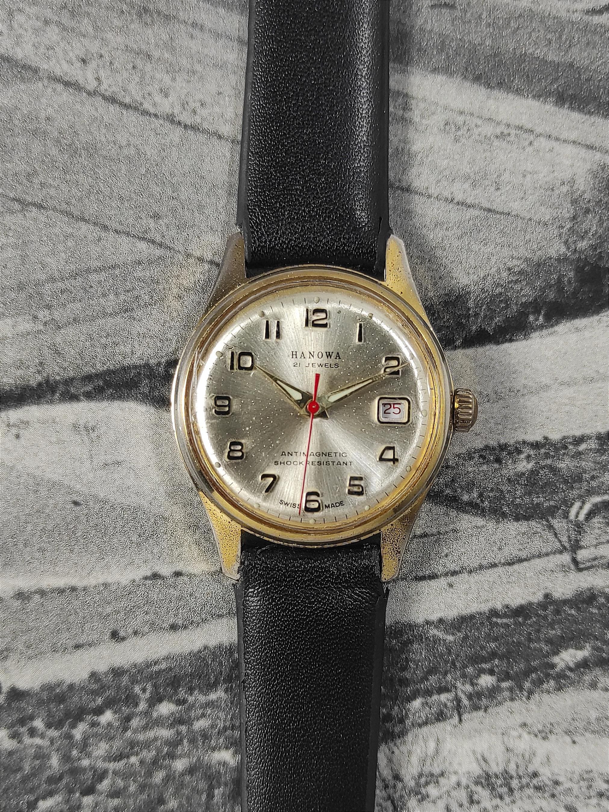 Vintage Hanowa 21 Jewells Swiss Made Man's Watch - Etsy