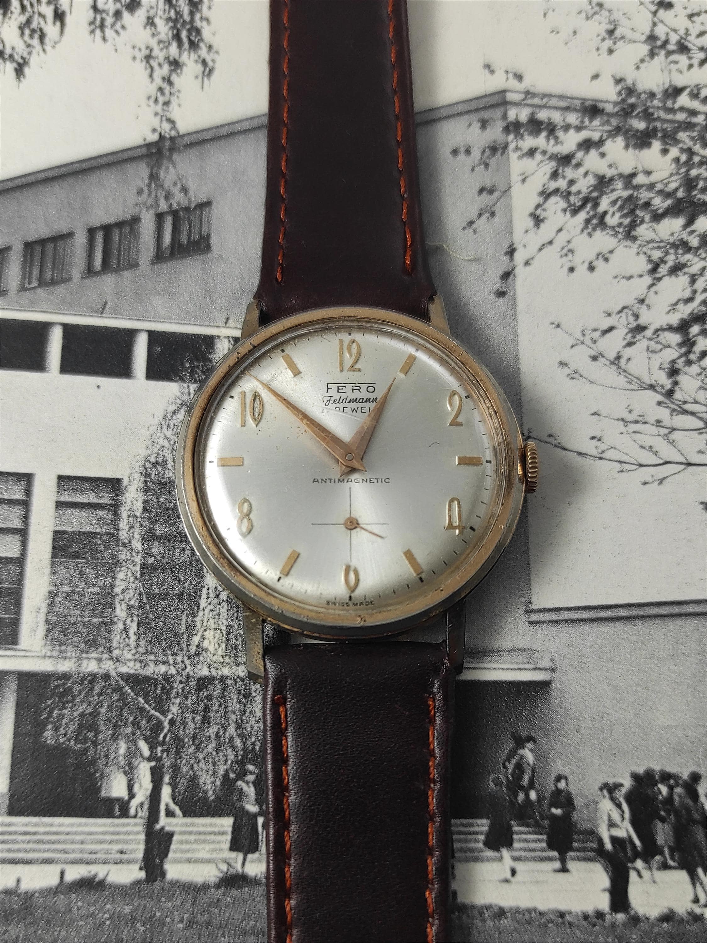 Vintage Fero Feldmann 17 Jewells Swiss Made Men's Watch Cal EB