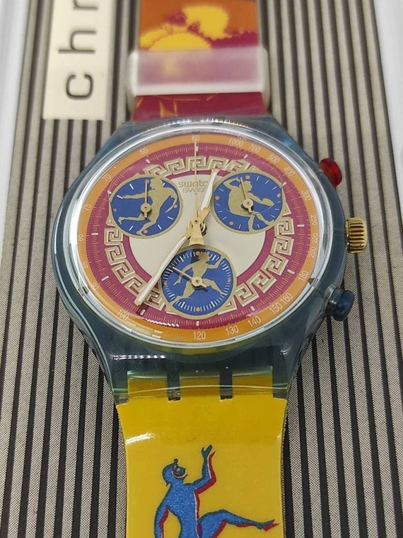 SWATCH SCZ104 KALOS Chrono Atlanta 1996 Vintage Watch | Etsy