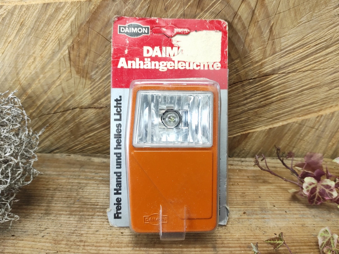 Vintage Daimon Flashlight Made in Germany NOS Battery Lamp in Original Blister Etsy