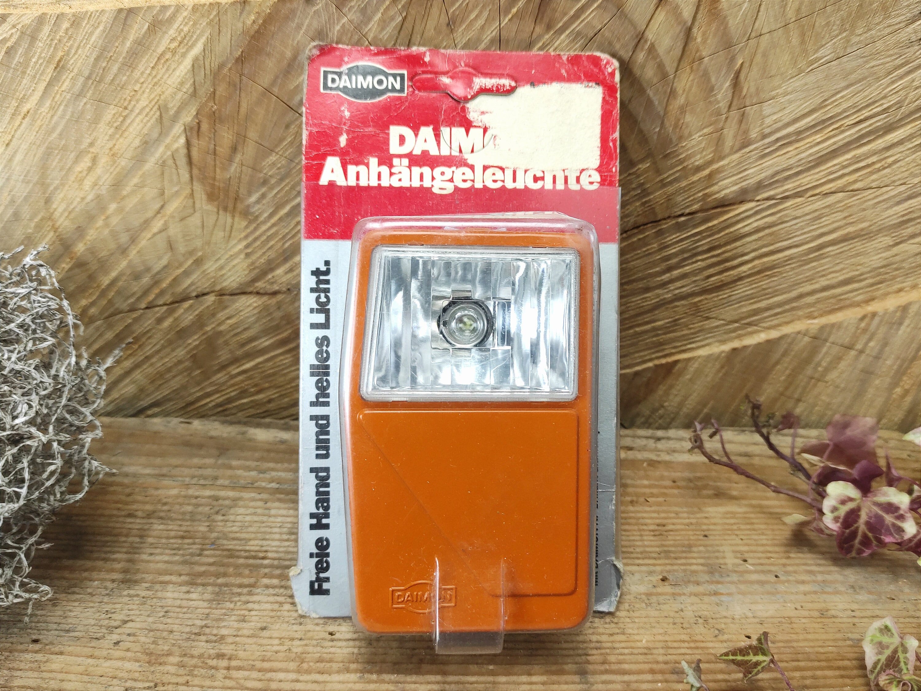 Vintage Daimon Flashlight Made in Germany NOS Battery Lamp in