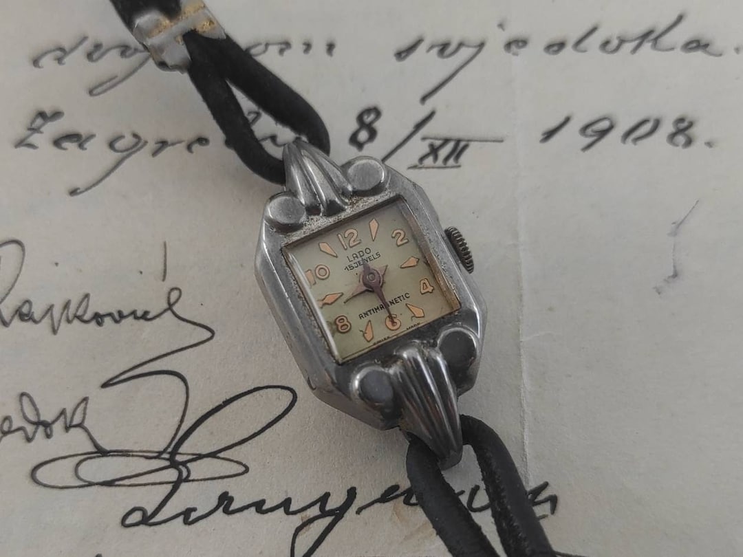 Vintage 1930s Lado 15 Jewels Anti-magnetic Swiss Made Art Deco