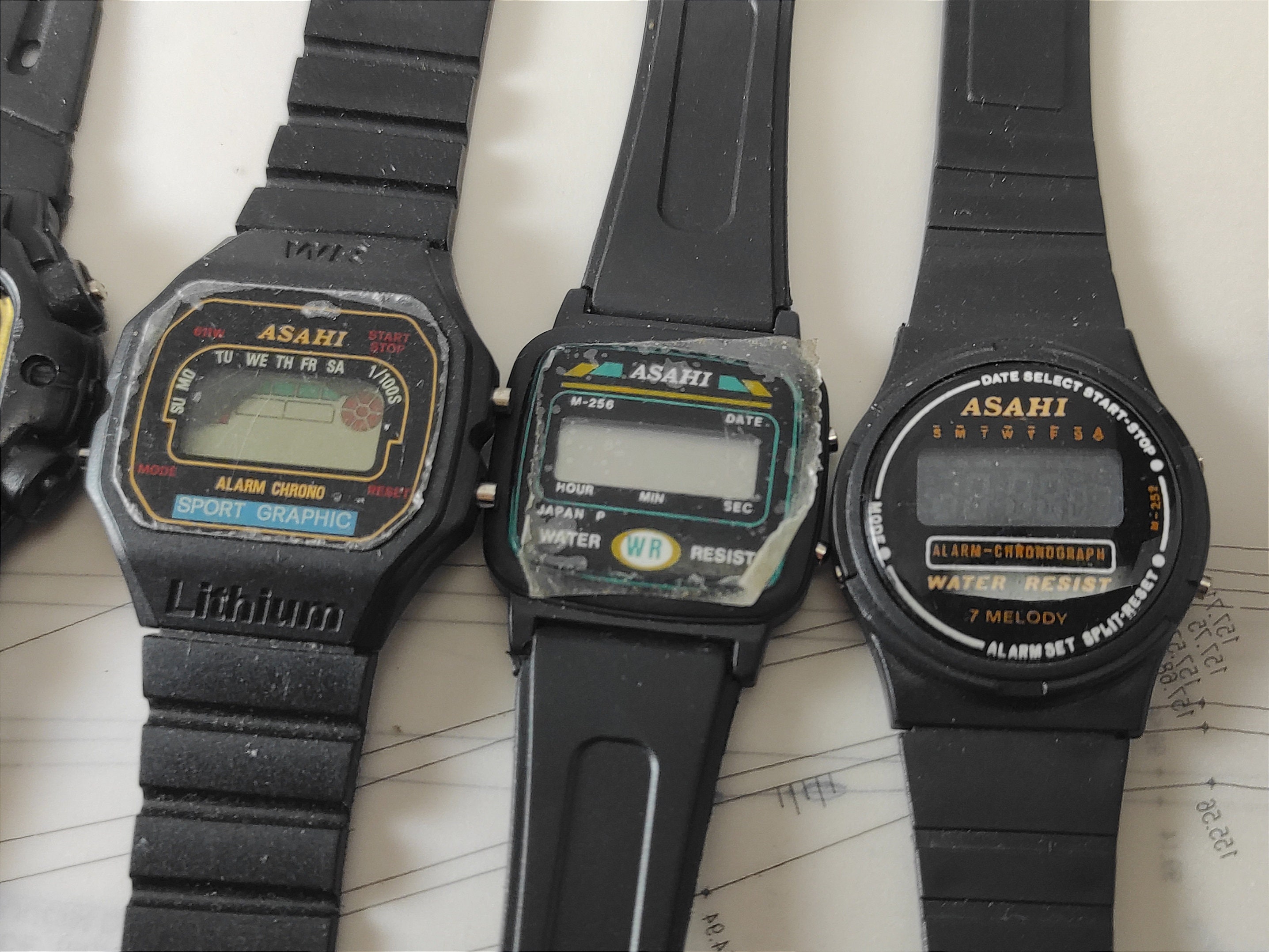 Vintage Asahi Digital Watch - Not Working, for Parts or Vintage Asahi Digital Watch - Not Working, for Parts or