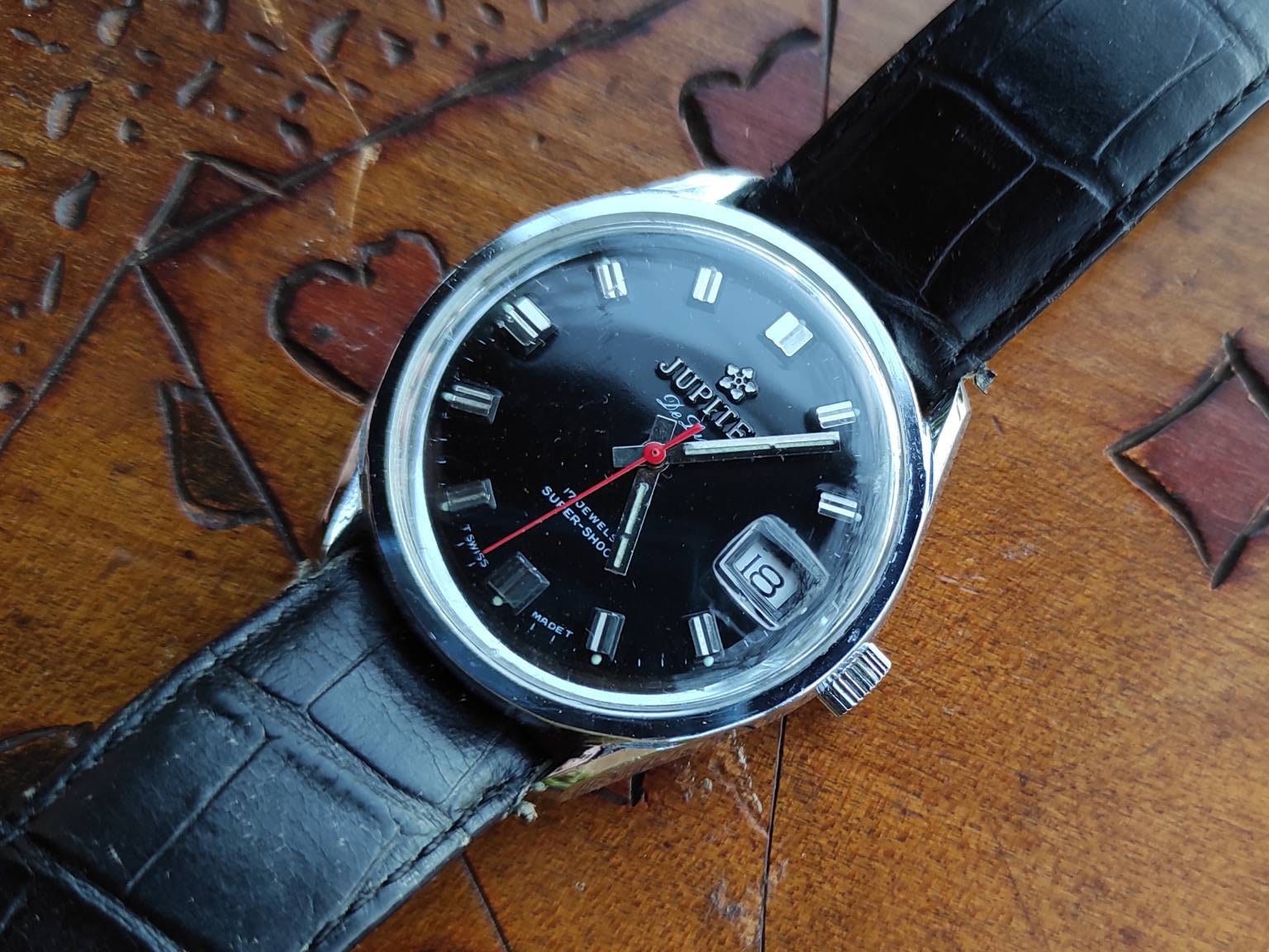 Vintage Jupiter De Luxe 17 Jewels Men's Watch Swiss Made - Etsy