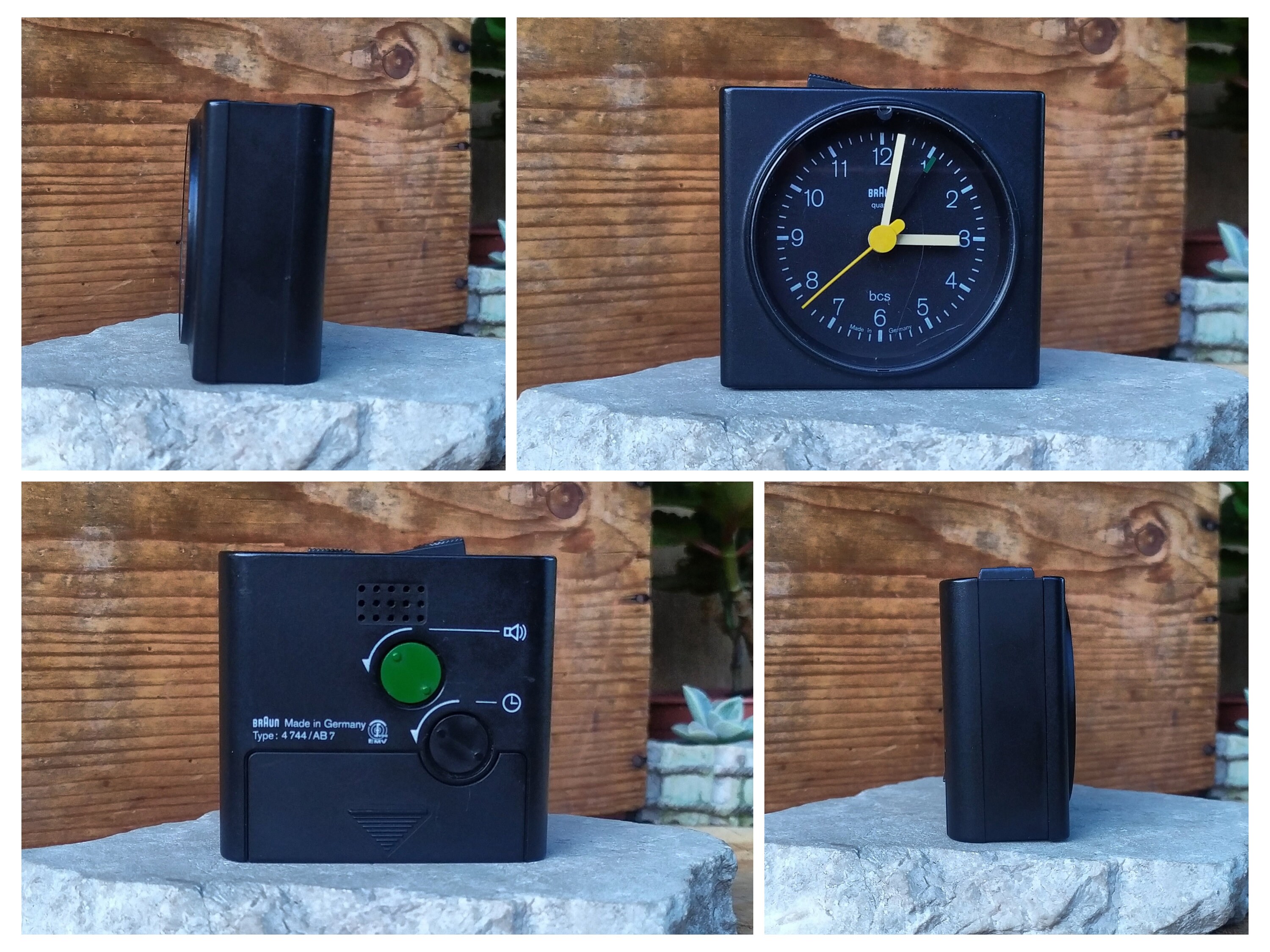 【後払い手数料無料】 Alarm Travel 4744/AB7 Bcs Braun Vintage Clock Etsy - 快適グッズ・旅行小物