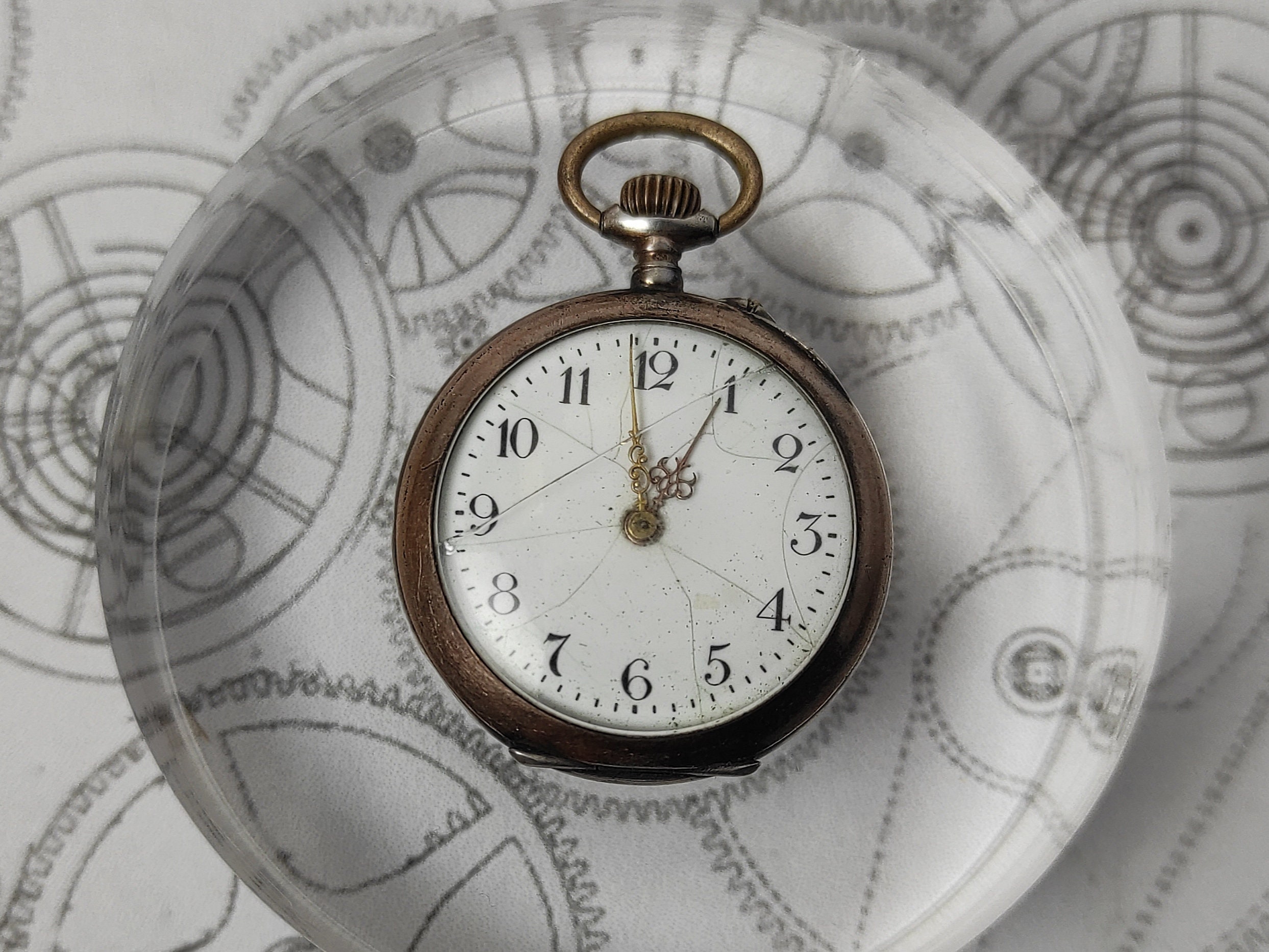 Vintage 800 Silver Ladies Pocket Watch - Not Working, for Vintage 800 Silver Ladies Pocket Watch - Not Working, for