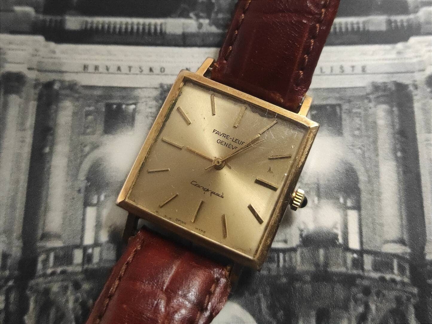 Favre leuba old models f793 square face hotsell