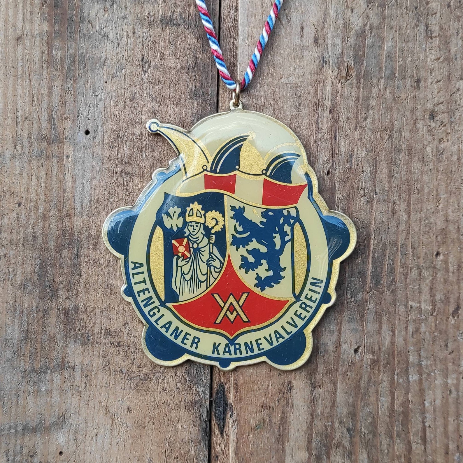 Vintage German 70s carnival medal Altenglaner Karnevalverein - Hermann Mannheim, Kaiserslautern