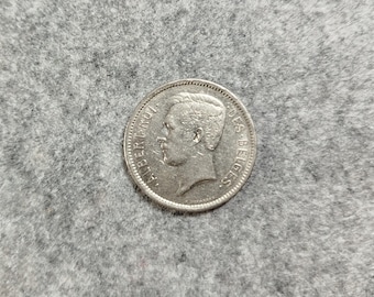 Vintage 5 Belgian franc coin from 1931
