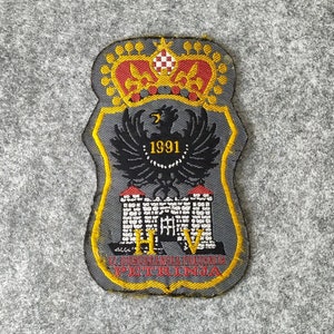 Vintage 1991 shoulder sleeve insignia 12th Home Guard Regiment of the Croatian Army Petrinja
