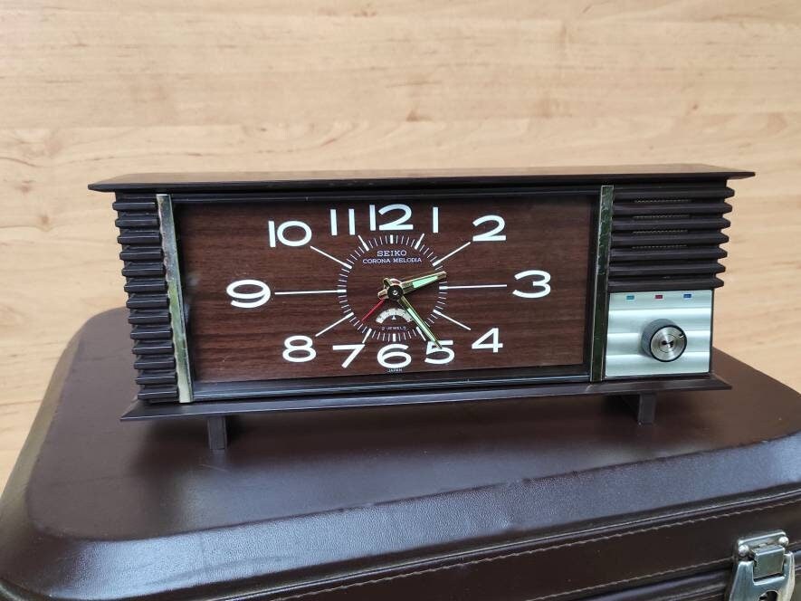 Vintage Seiko Corona Melodia CM7 10 Musical Alarm Clock Made in