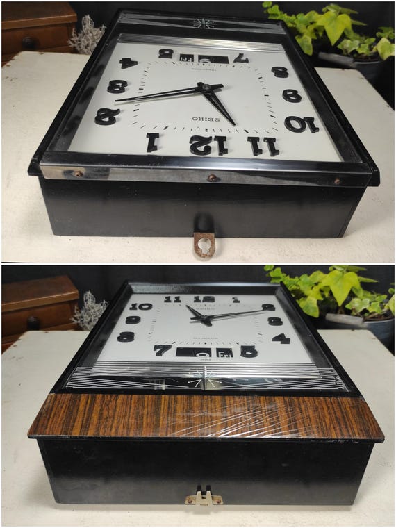 Vintage Seiko Transistor Wall Clock - 1960s Electric Clock Vintage Seiko Transistor Wall Clock - 1960s Electric Clock