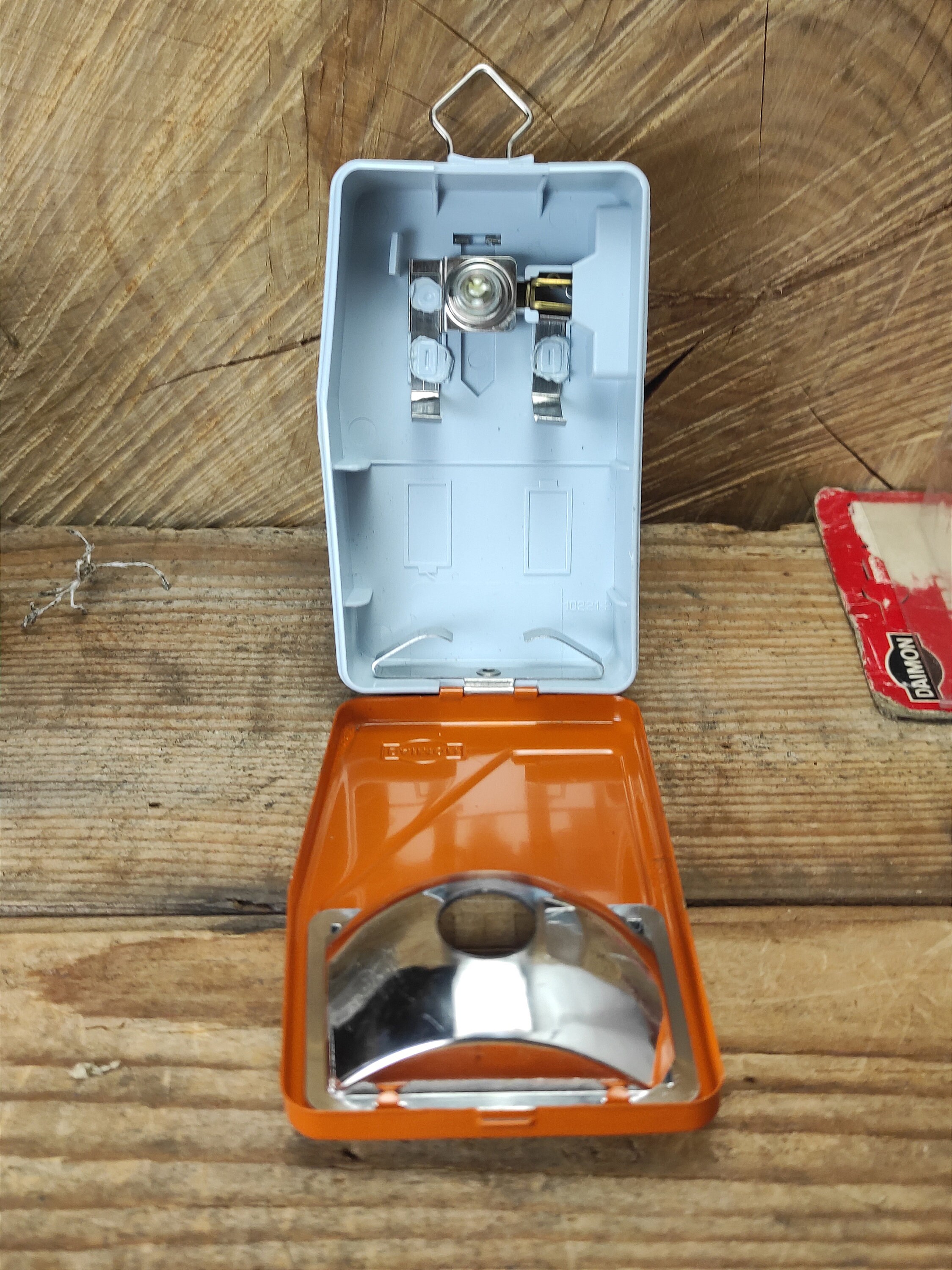 Vintage Daimon Flashlight Made in Germany NOS Battery Lamp in