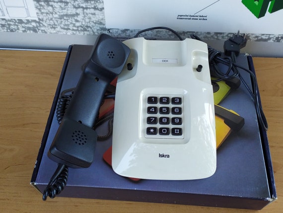 Vintage Iskra ETA 86-EL Telephone From 1989 - Etsy