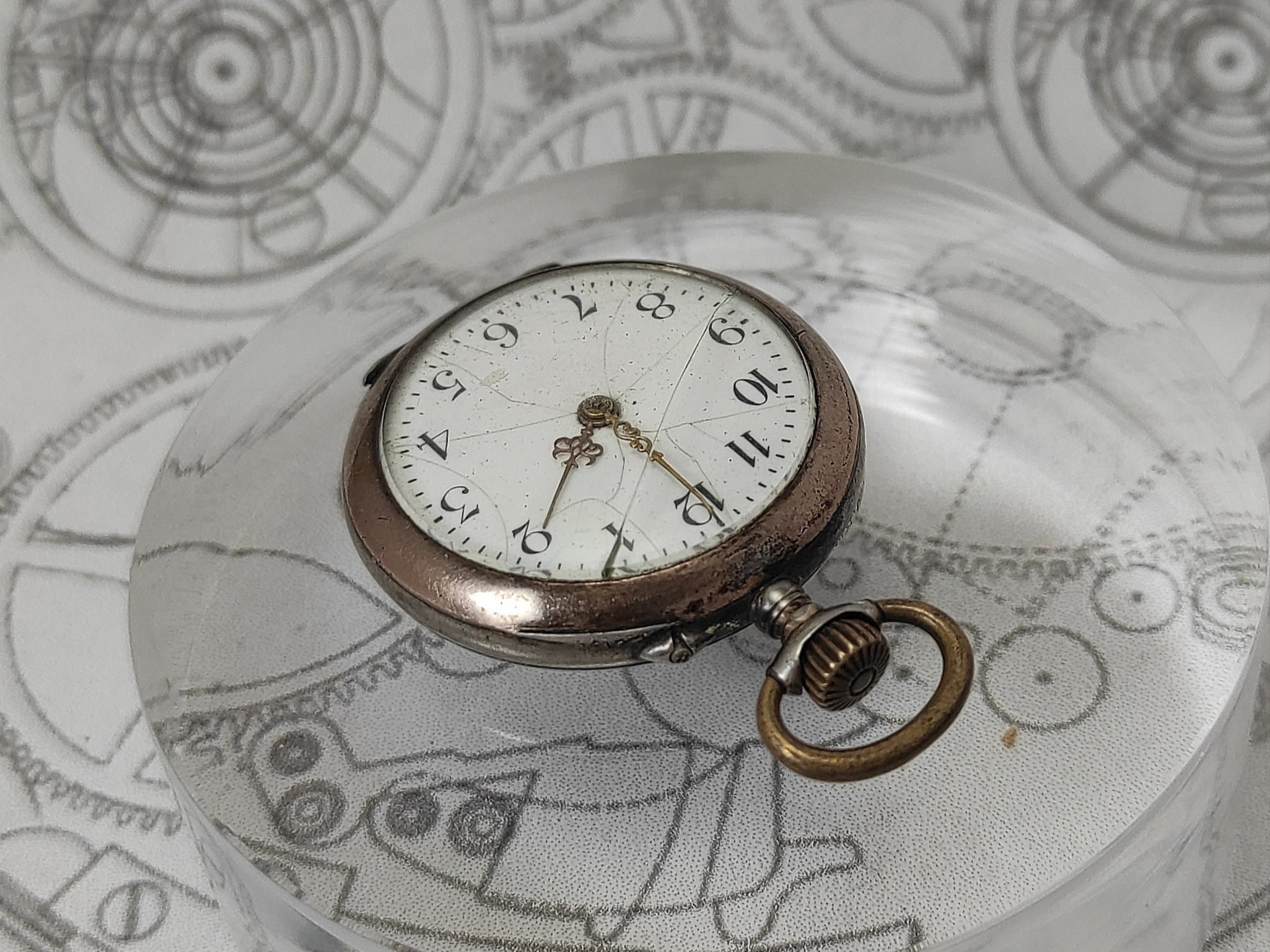 Vintage 800 Silver Ladies Pocket Watch - Not Working, for Vintage 800 Silver Ladies Pocket Watch - Not Working, for