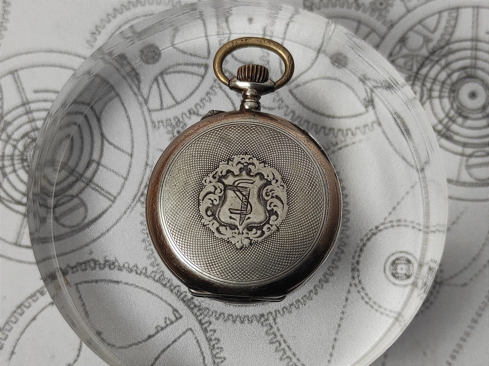 Vintage 800 Silver Ladies Pocket Watch - Not Working, for Vintage 800 Silver Ladies Pocket Watch - Not Working, for