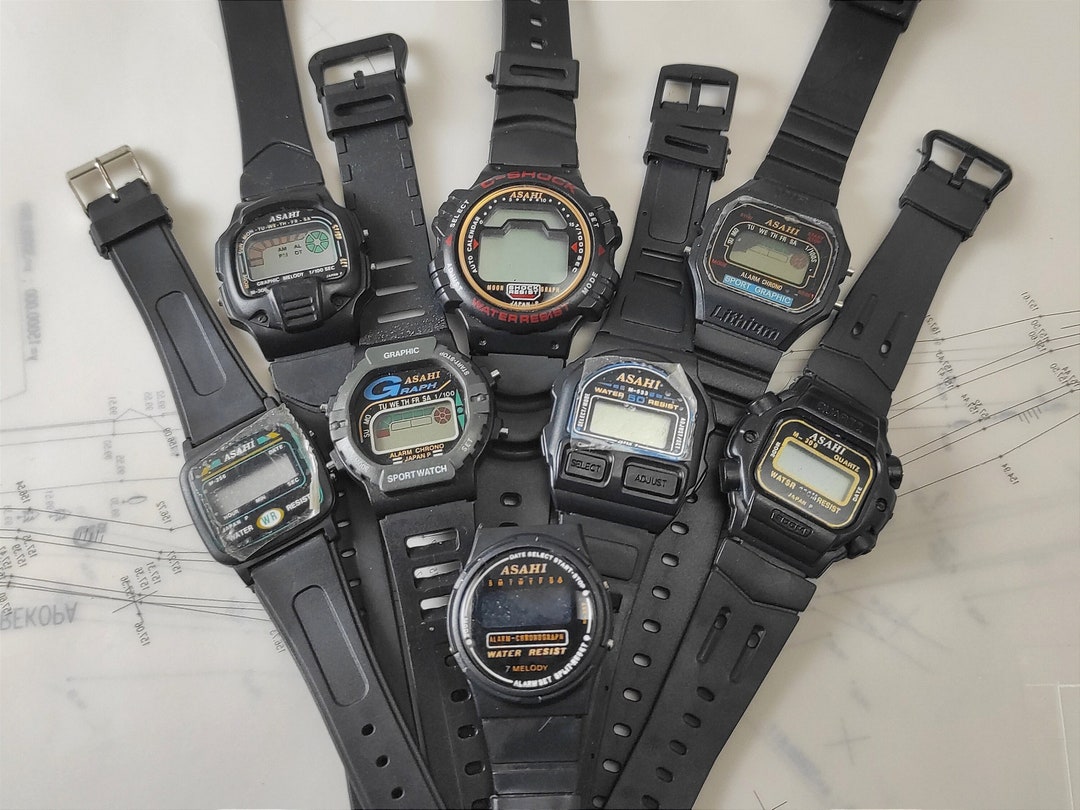 Vintage Asahi Digital Watch - Not Working, for Parts or Vintage Asahi Digital Watch - Not Working, for Parts or