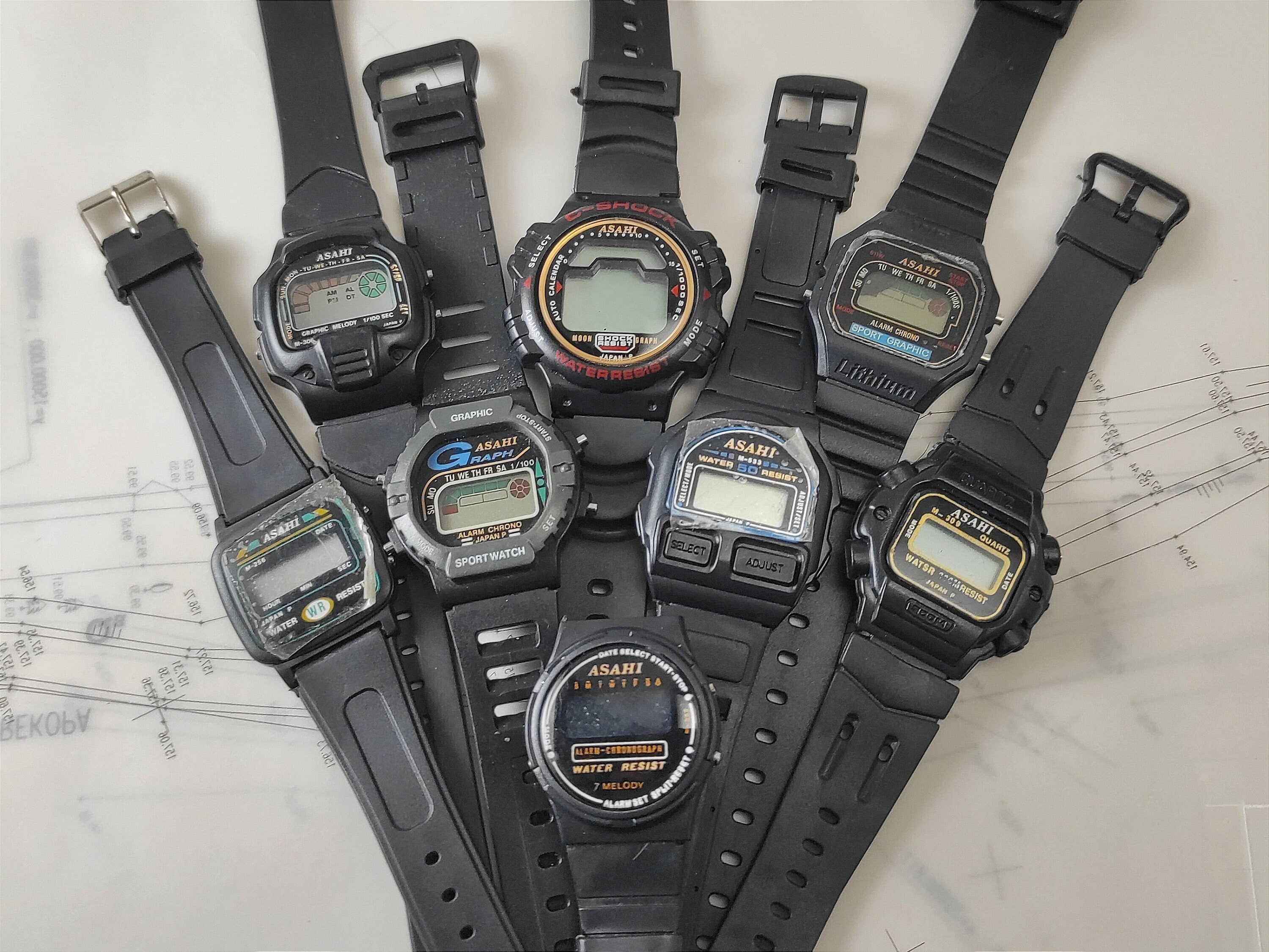 Vintage Lcd Watch - Etsy