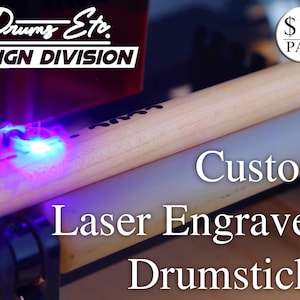 Professional Custom Laser Engraved Drumsticks | Personalized Drumsticks | Gift For Drummer | Gift For Musician | Gift For Him | Anniversary