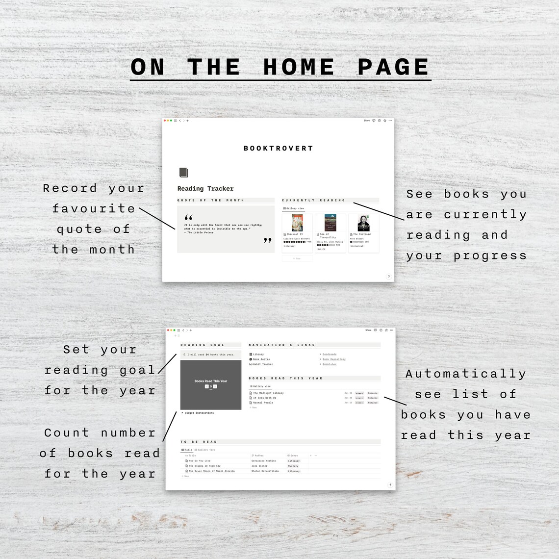 Notion Reading Tracker Template | Books Tracker | Notion Library ...